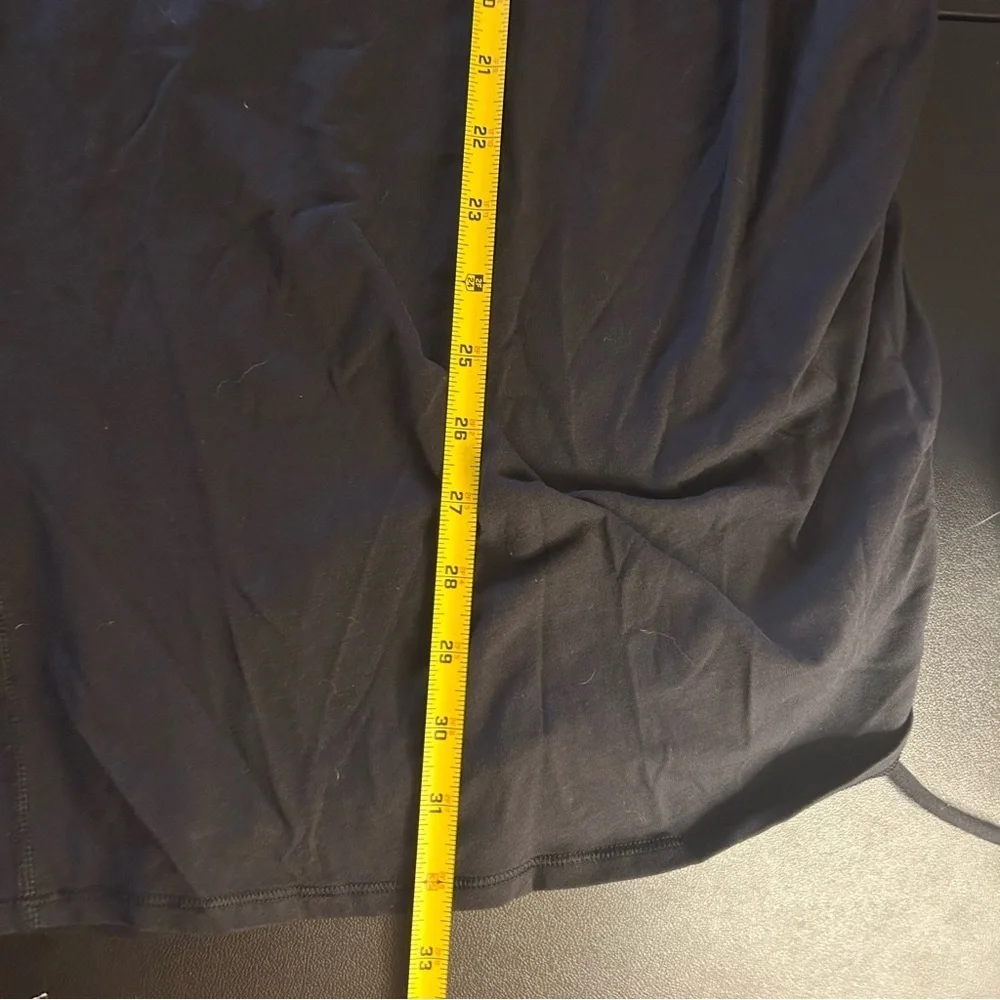 Lululemon Cinch It Dress Black Cotton Stretch Women's Sz 6 Casual Bodycon Cotton - Picture 6 of 6